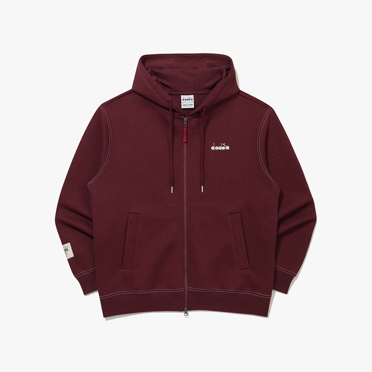 디아도라(diadora) 컴포트모션 후드 집업 자켓 RED