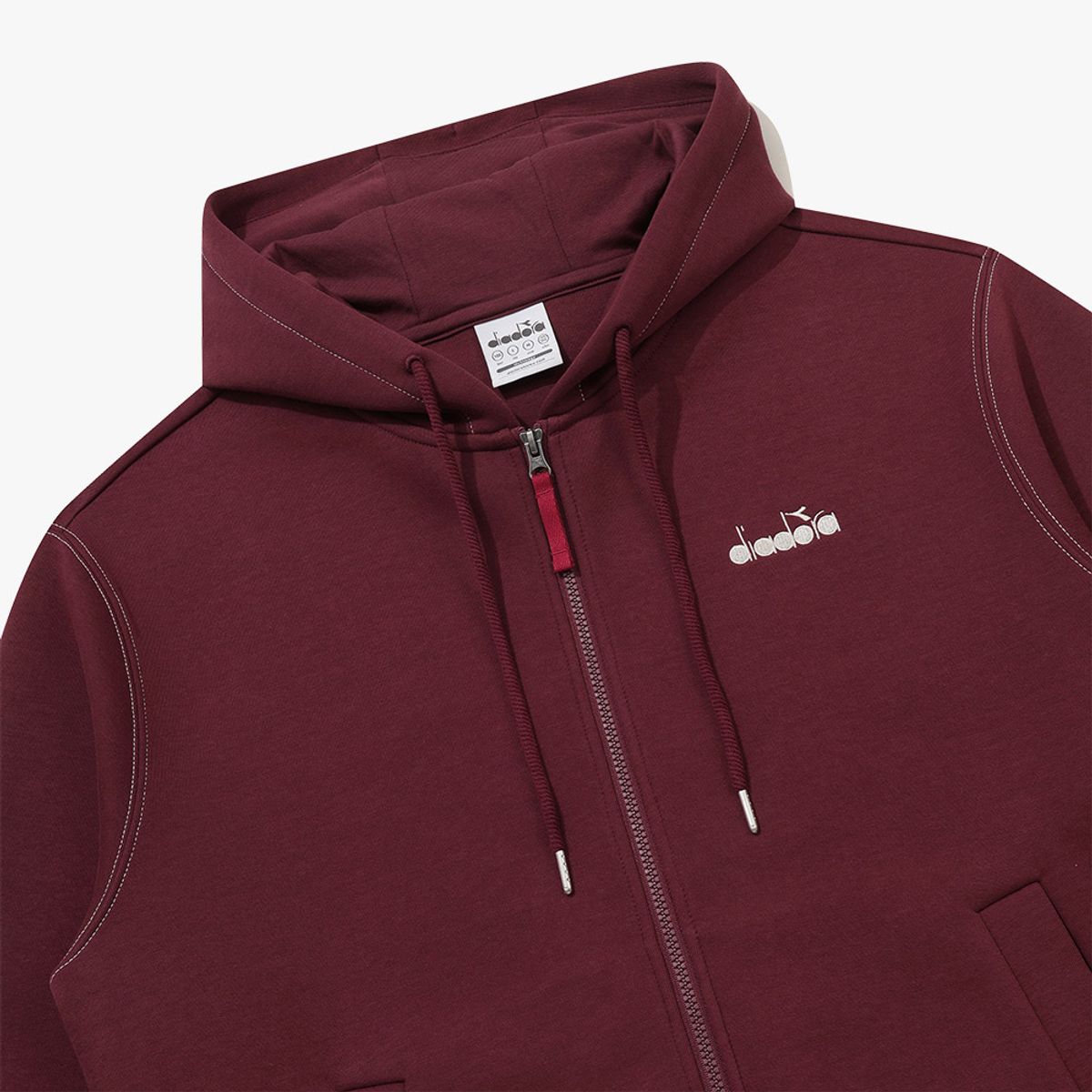 디아도라(diadora) 컴포트모션 후드 집업 자켓 RED