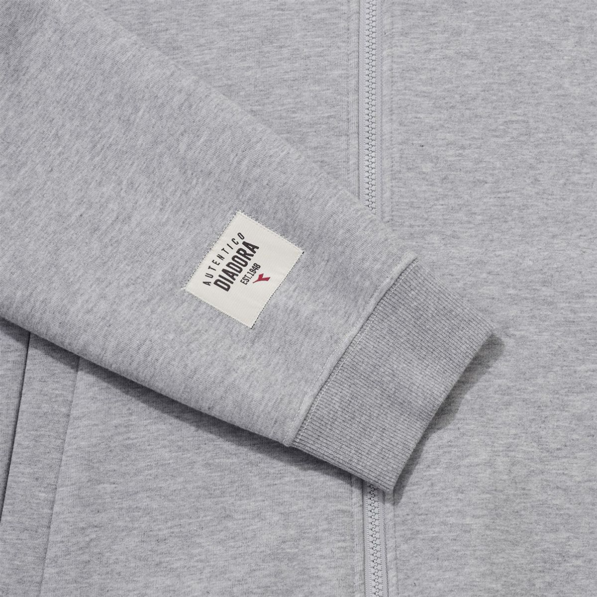 디아도라(diadora) 컴포트모션 후드 집업 자켓 MELANGE GREY