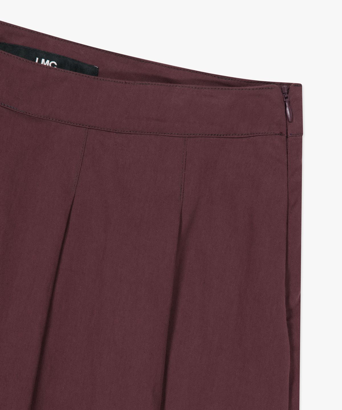 엘엠씨(LMC) WM PLEATS SKIRT LAYERED PANTS burgundy
