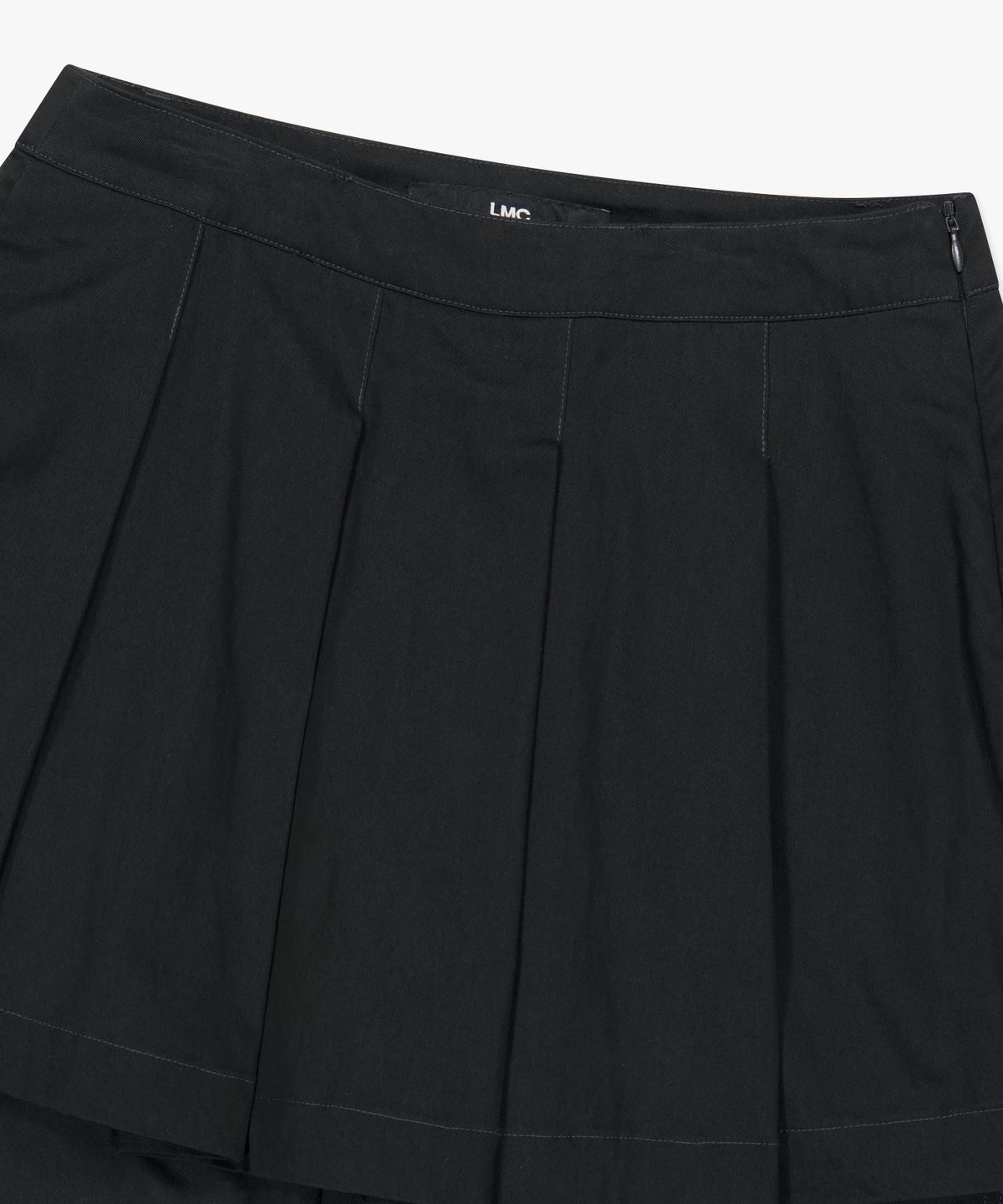 엘엠씨(LMC) WM PLEATS SKIRT LAYERED PANTS black