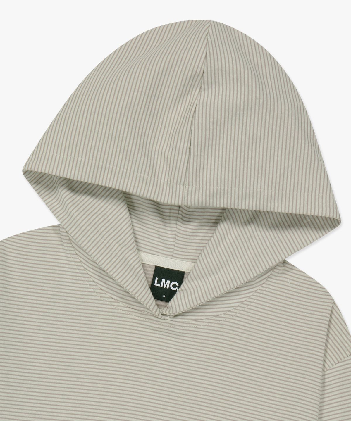 엘엠씨(LMC) WM STRIPE HOODED LONG SLV TEE beige