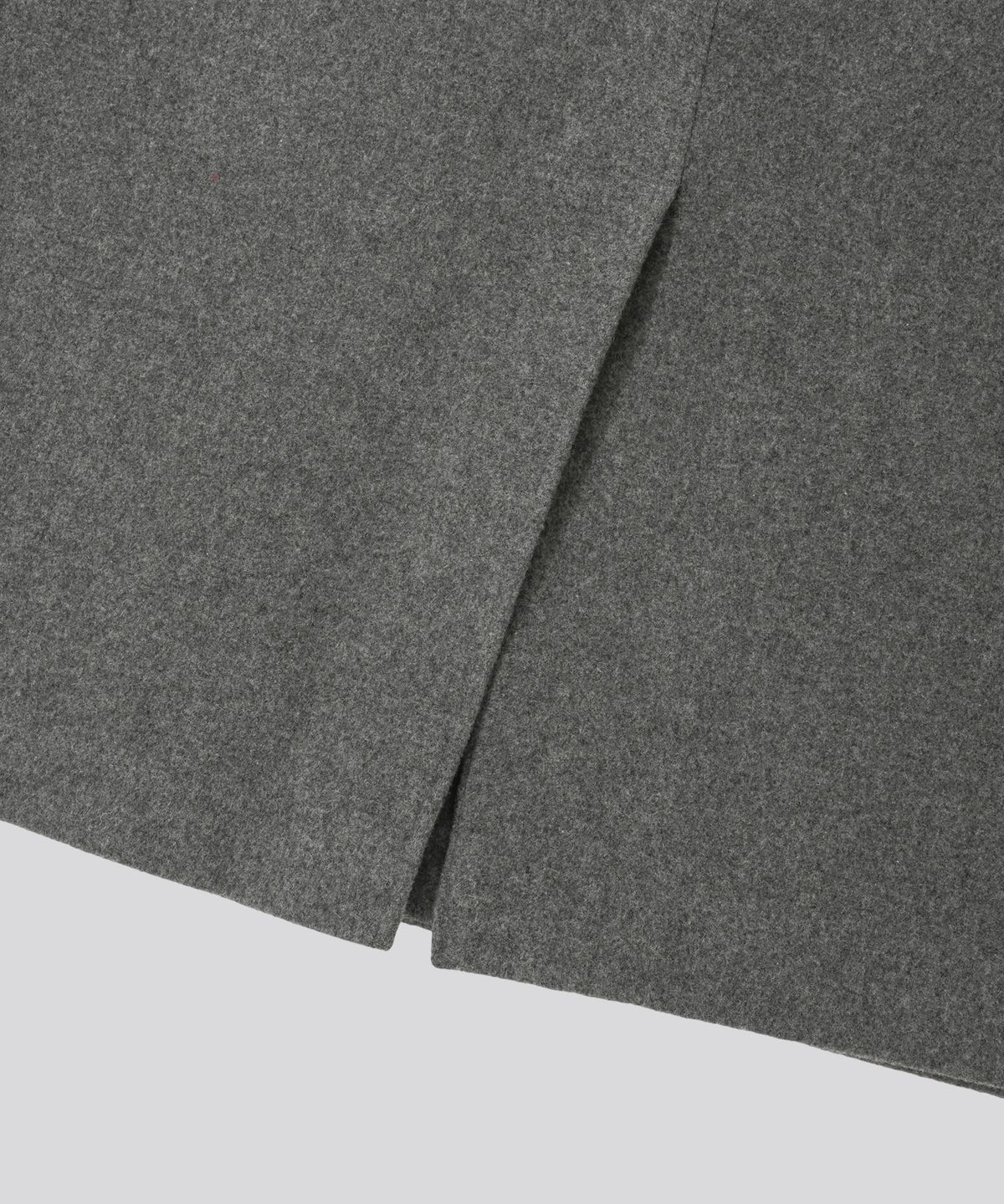 키뮤어(KIIMUIR) [Drape Wool] 캐시미어블렌드 세미오버핏 발마칸 코트_그레이