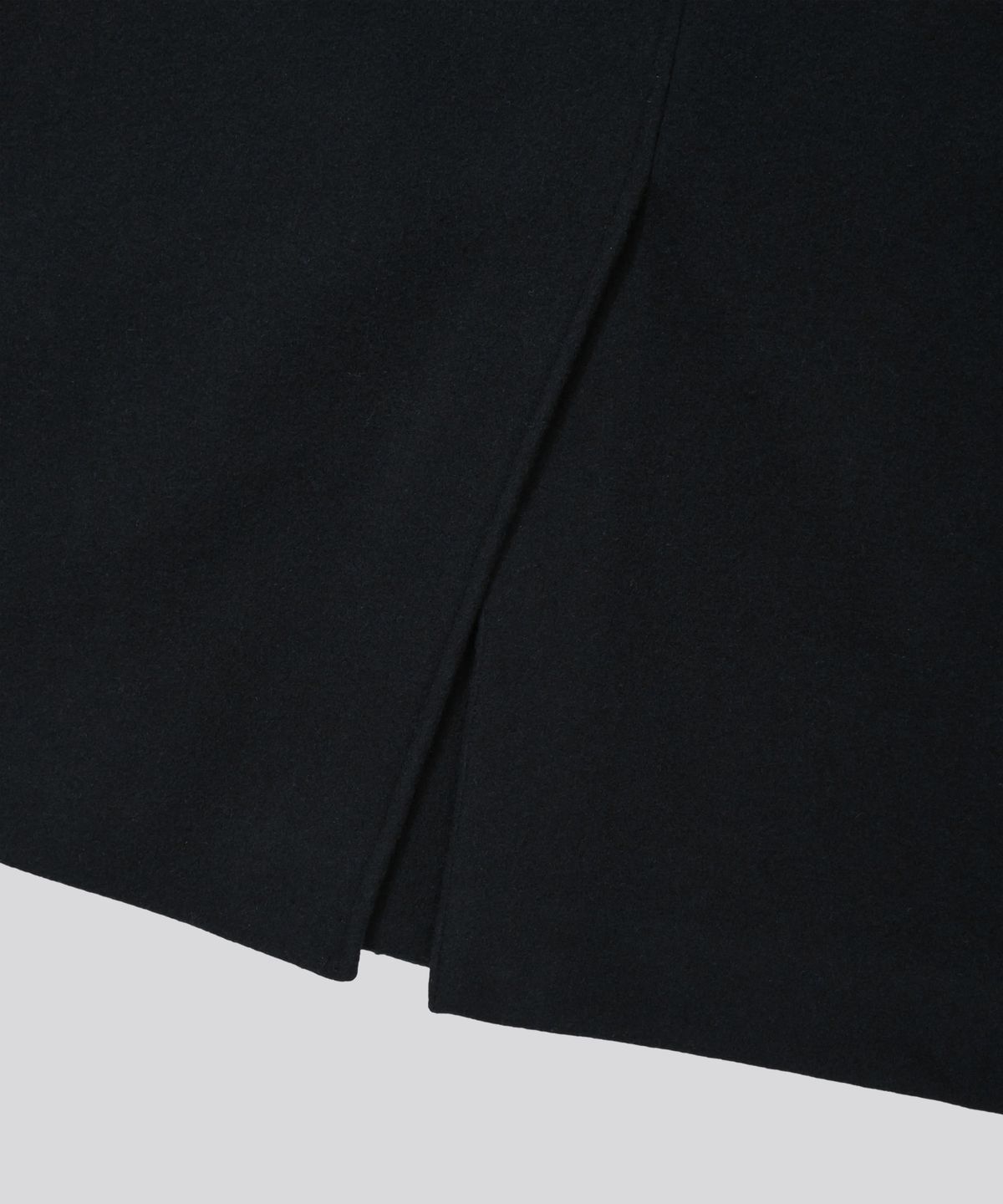 키뮤어(KIIMUIR) [Drape Wool] 캐시미어블렌드 세미오버핏 발마칸 코트_네이비