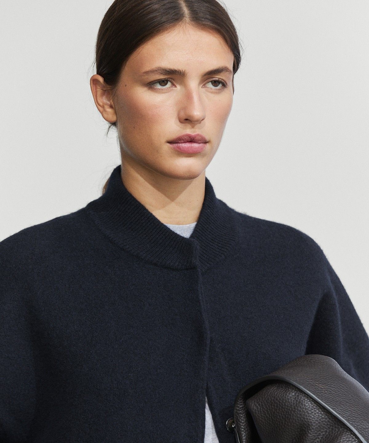 마시모두띠(MASSIMO DUTTI) 100% 울 포켓 봄버 자켓