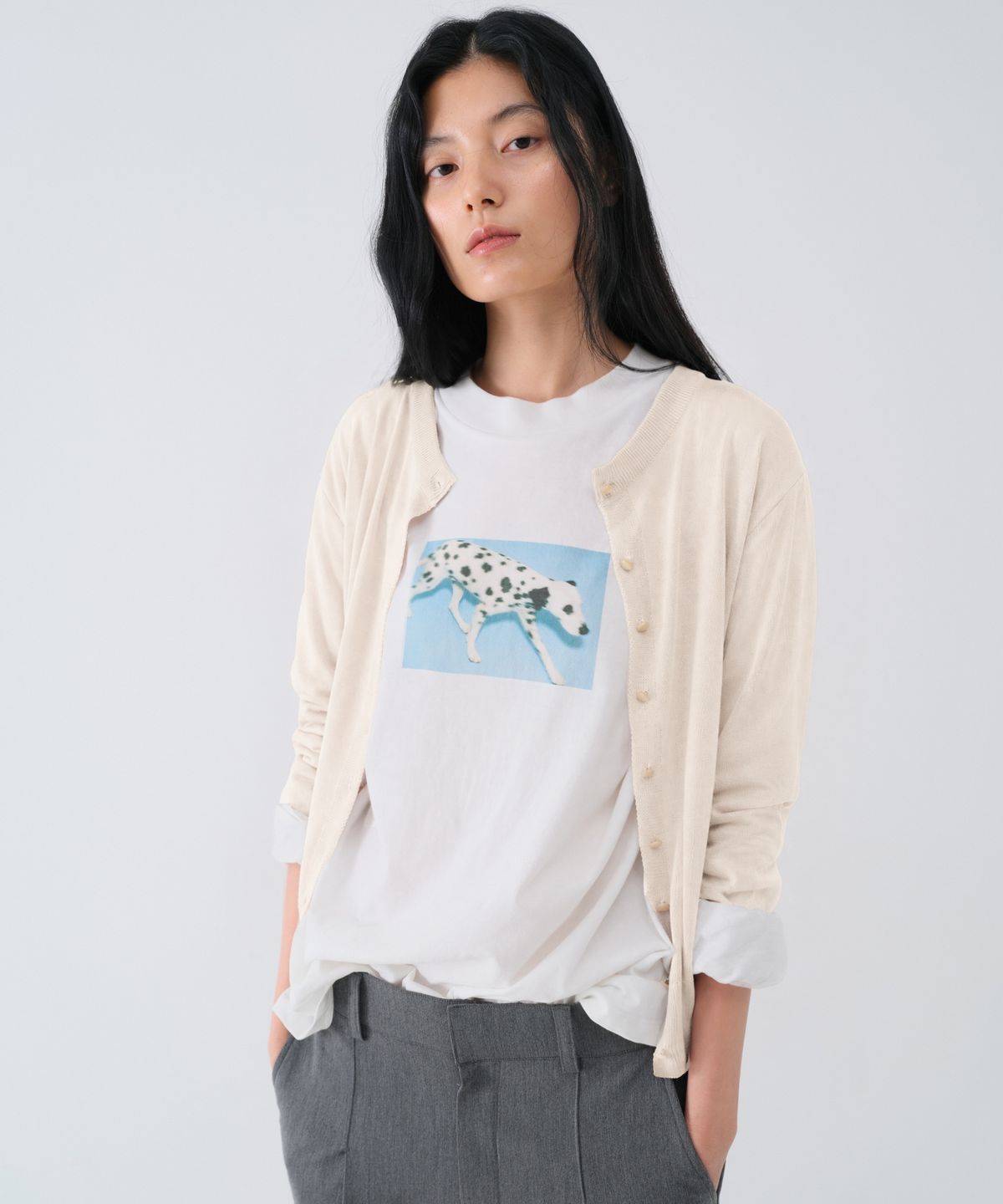 센토르(CENTAUR.KR) SOFT WOOL TENCEL ROUND CARDIGAN_BUTTER