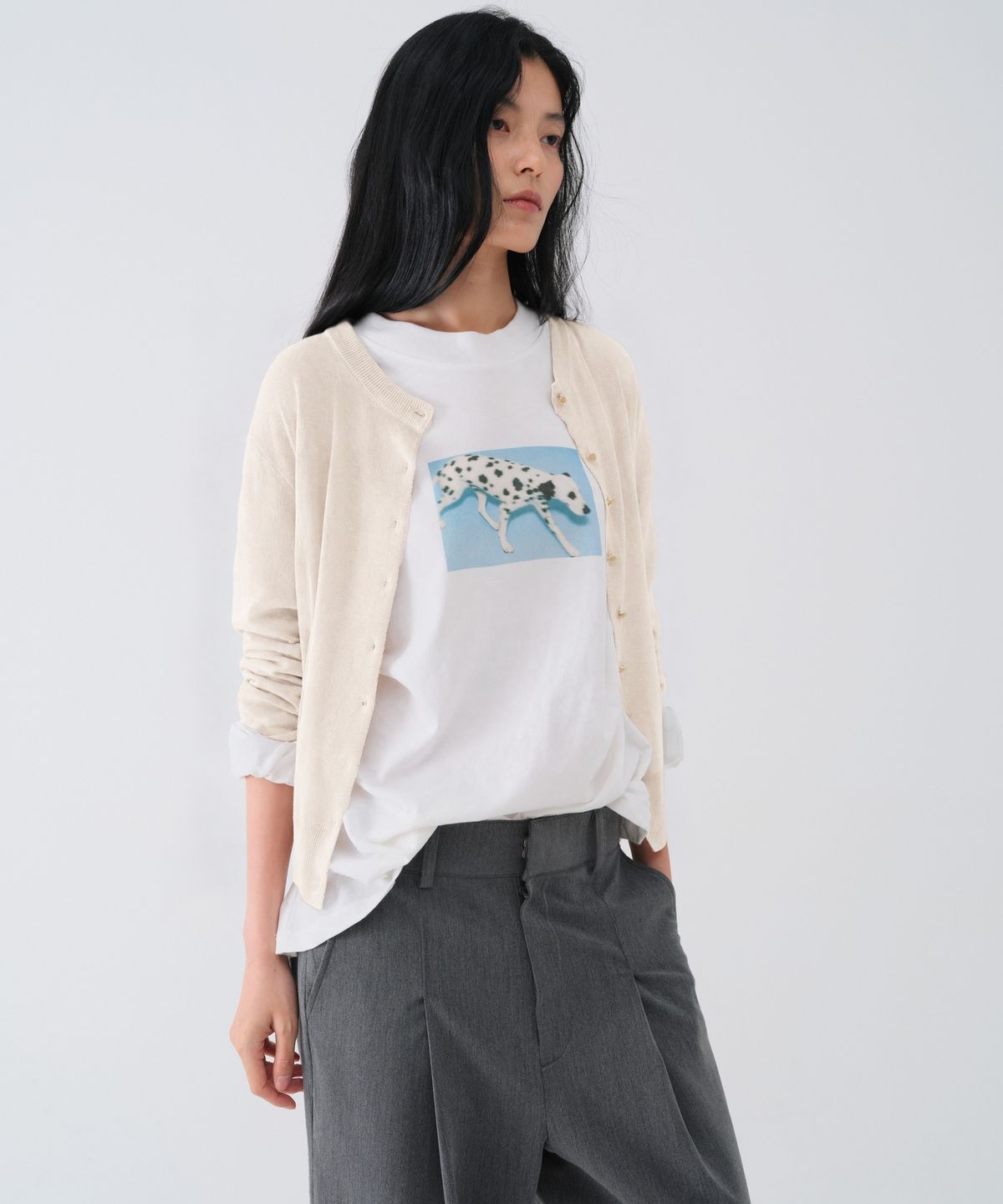 센토르(CENTAUR.KR) SOFT WOOL TENCEL ROUND CARDIGAN_BUTTER