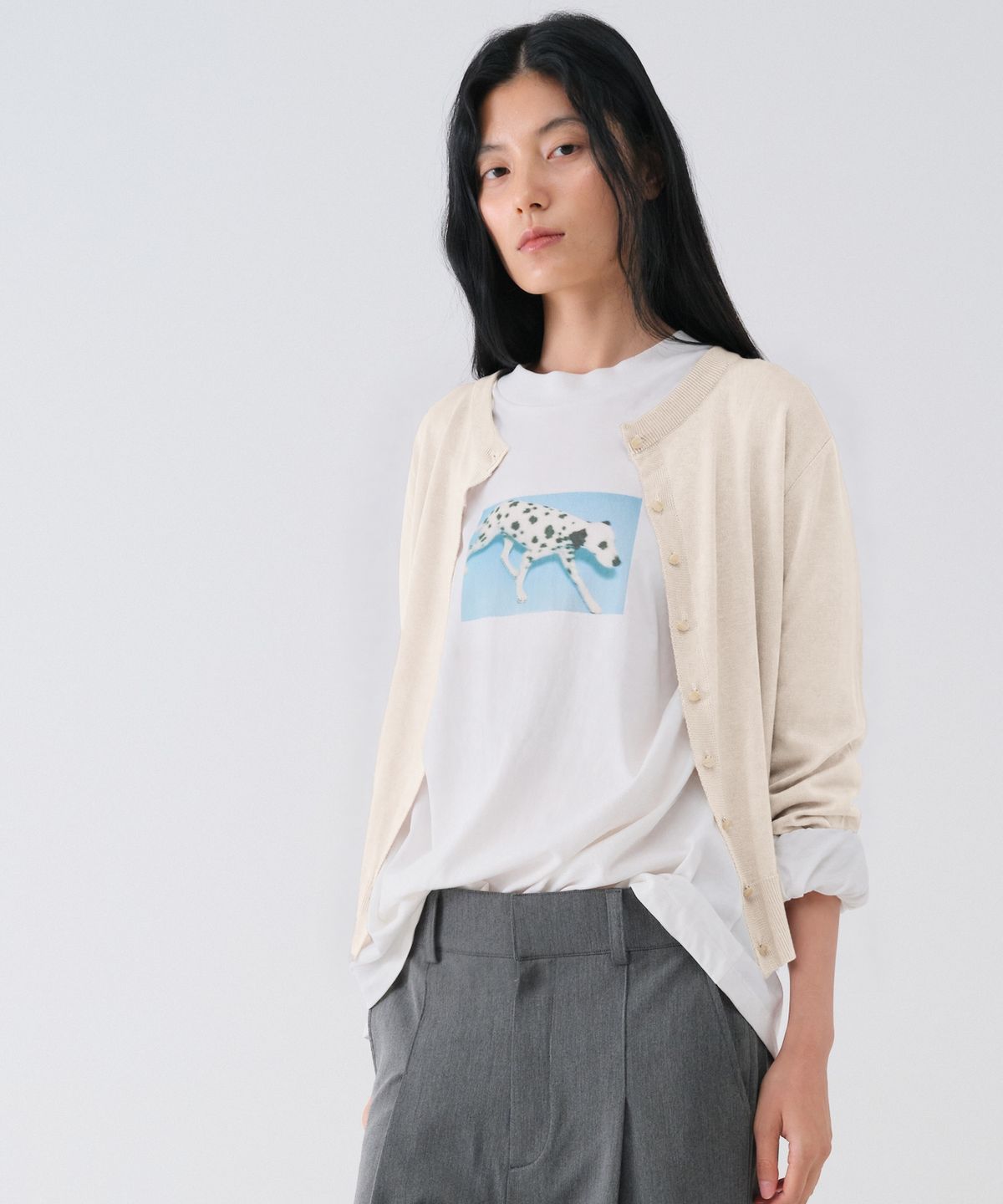센토르(CENTAUR.KR) SOFT WOOL TENCEL ROUND CARDIGAN_BUTTER