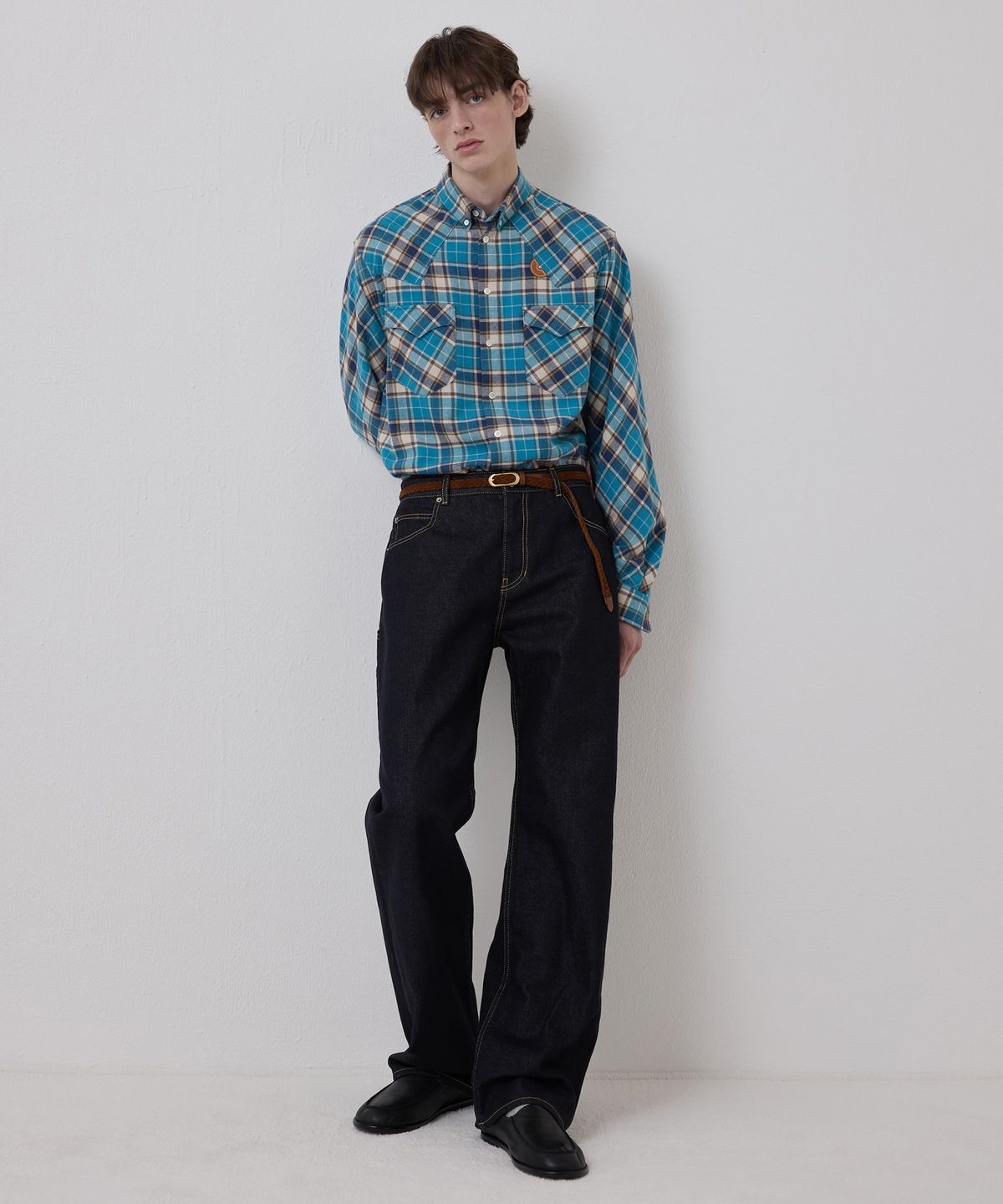 노앙(NOHANT) IVY WESTERN SHIRT BLUE