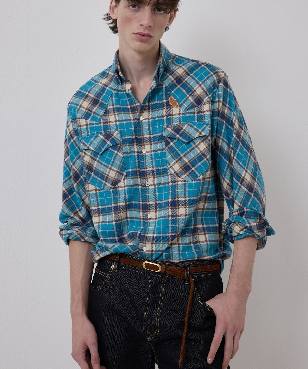 노앙(NOHANT) IVY WESTERN SHIRT BLUE