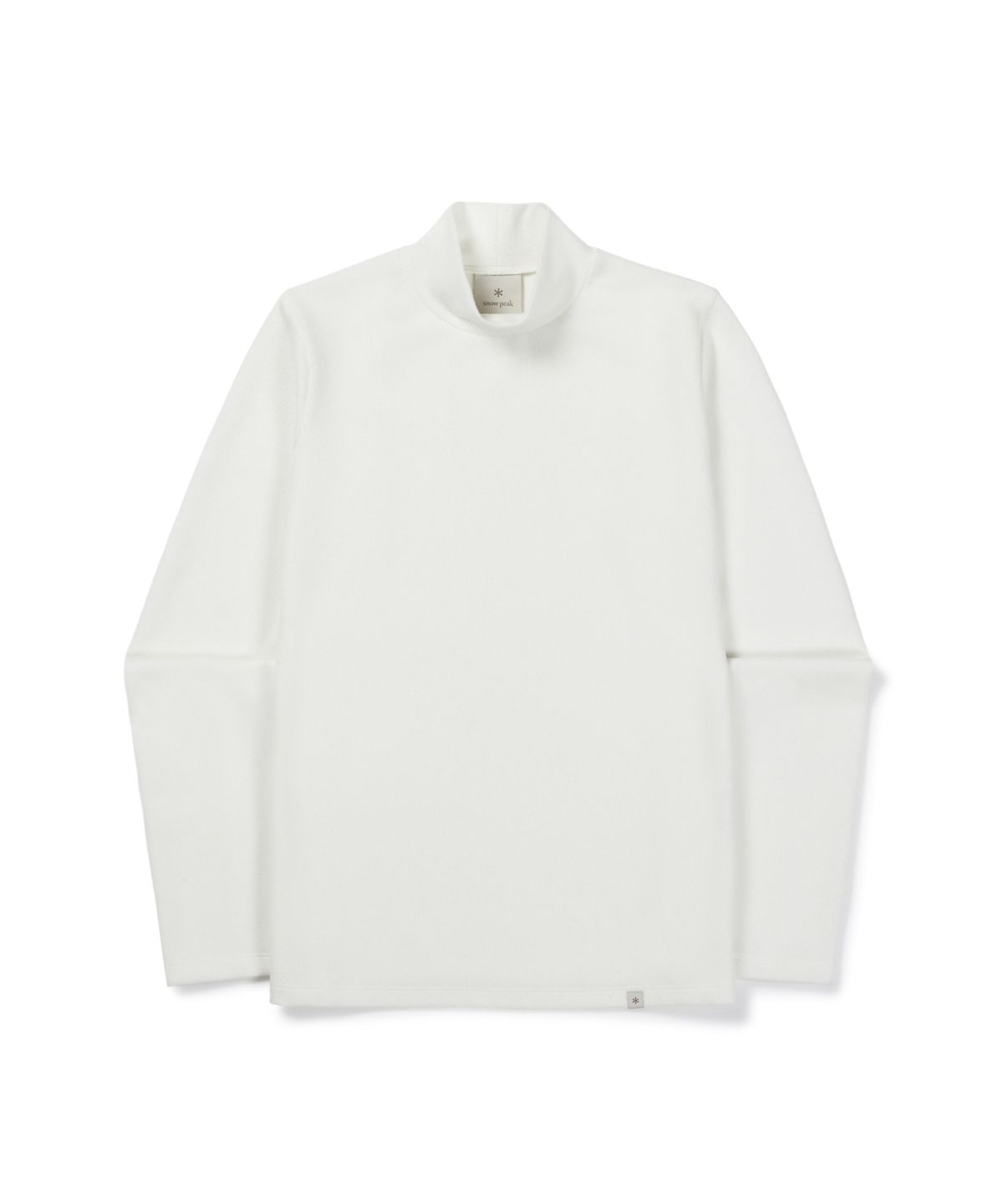 스노우피크 어패럴(SNOWPEAK APPAREL) 골지 여성 모크넥 긴팔 티셔츠 (S26FWFTL33) Off White