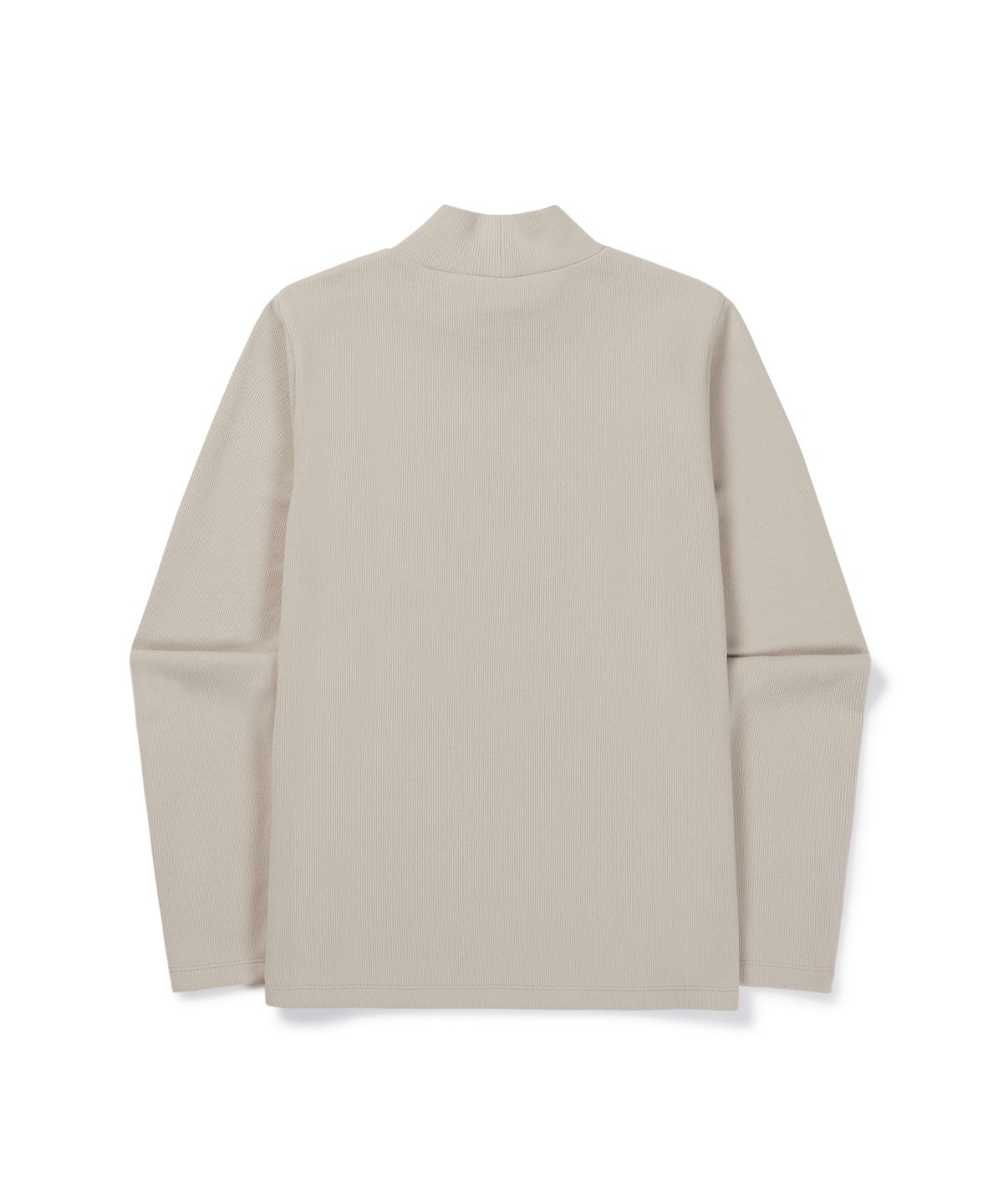 스노우피크 어패럴(SNOWPEAK APPAREL) 골지 여성 모크넥 긴팔 티셔츠 (S26FWFTL33) Light Beige