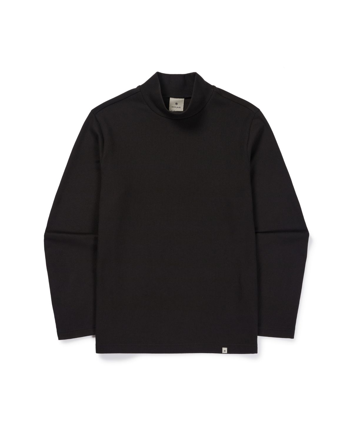 스노우피크 어패럴(SNOWPEAK APPAREL) 골지 모크넥 긴팔 티셔츠 (S26FMFTL32) Black