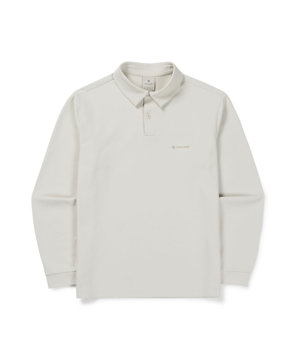 스노우피크 어패럴(SNOWPEAK APPAREL) 퀵드라이 폴로 긴팔 티셔츠 (S26FMFPS10) Stone Gray