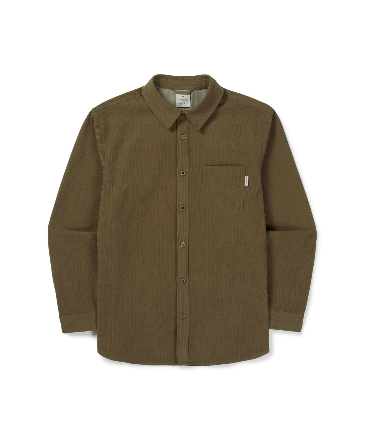 스노우피크 어패럴(SNOWPEAK APPAREL) 코듀로이 셔츠 (S26FMFSH70) Yellow Khaki
