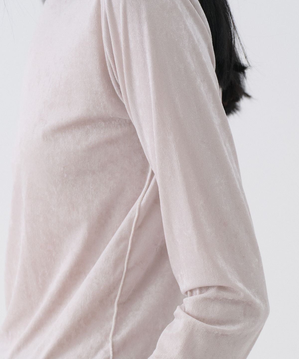 센토르(CENTAUR.KR) SHEER VELVET SLIM TEE_GRAY