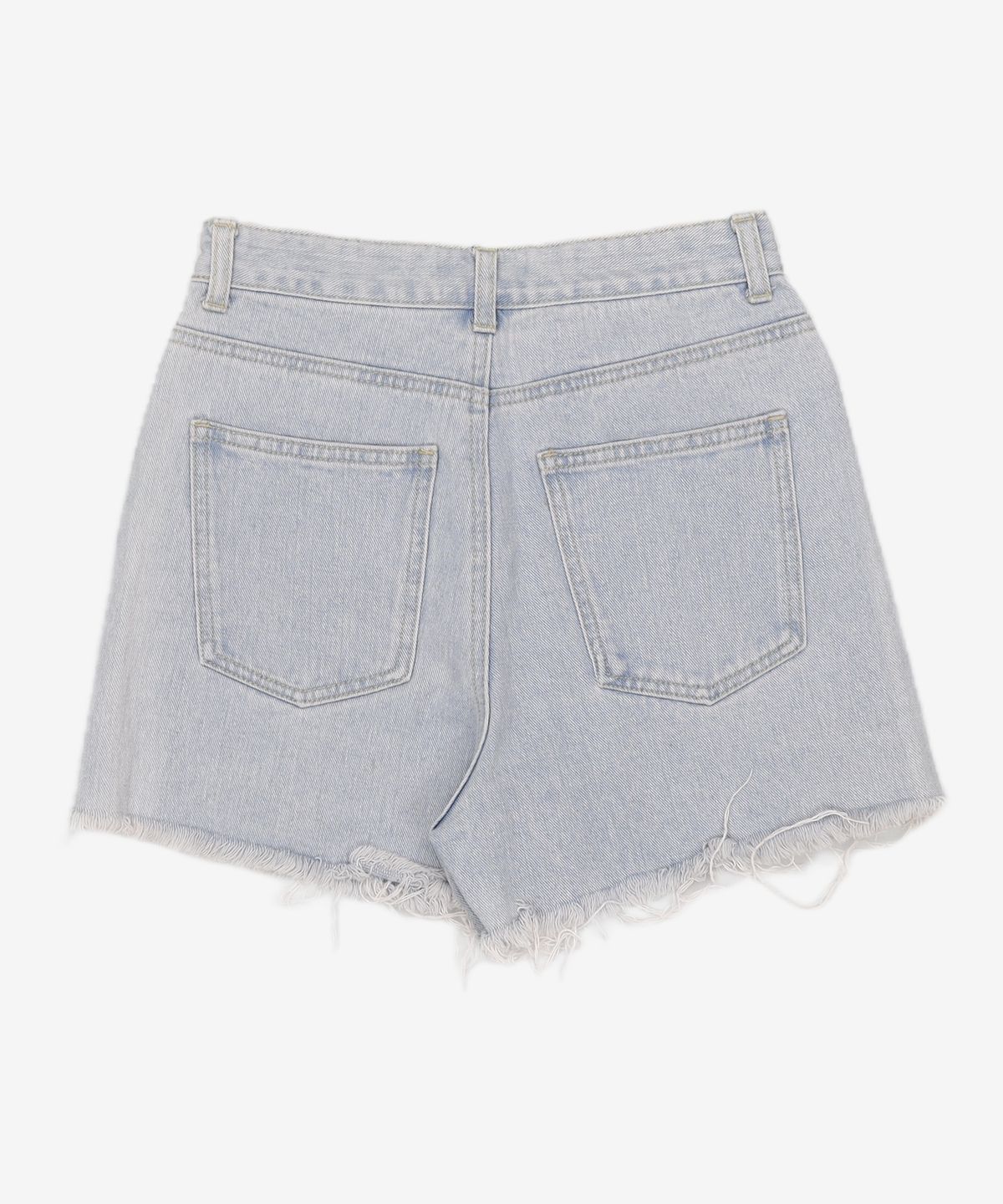 오디너리 홀리데이(ORDINARY HOLIDAY) 밑단컷팅 숏 데님팬츠 CUTTING HEM LINE DENIM PANTS S