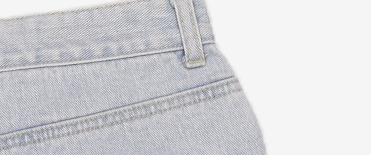 오디너리 홀리데이(ORDINARY HOLIDAY) 밑단컷팅 숏 데님팬츠 CUTTING HEM LINE DENIM PANTS S