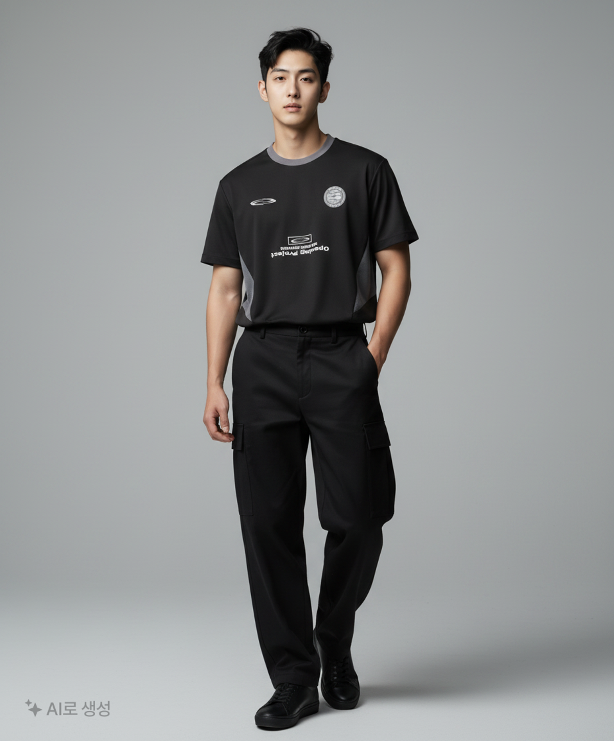 오프닝프로젝트(OPENING PROJECT) Team Play T Shirt - Black XL