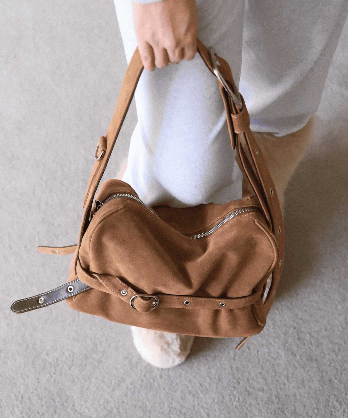 혜키(HYEKI) POTY Bold suede / CAMEL