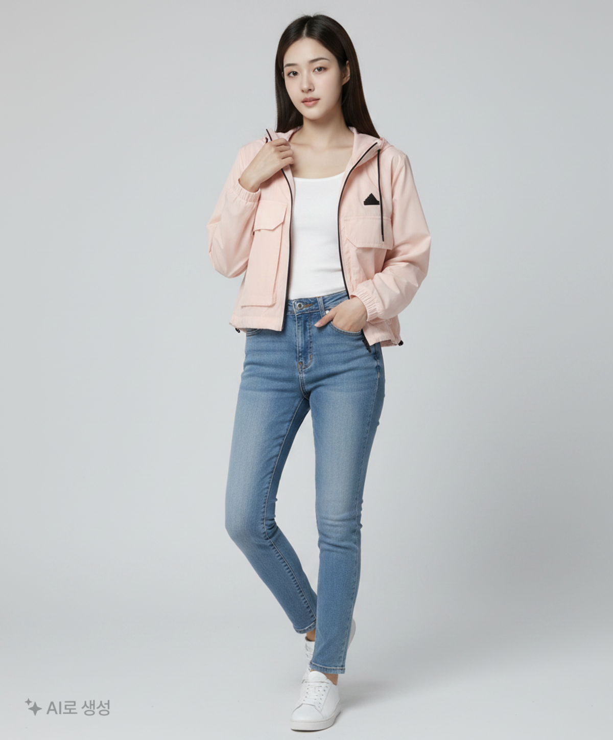 아디다스(ADIDAS) 윈드브레이커 W - 베이지 M