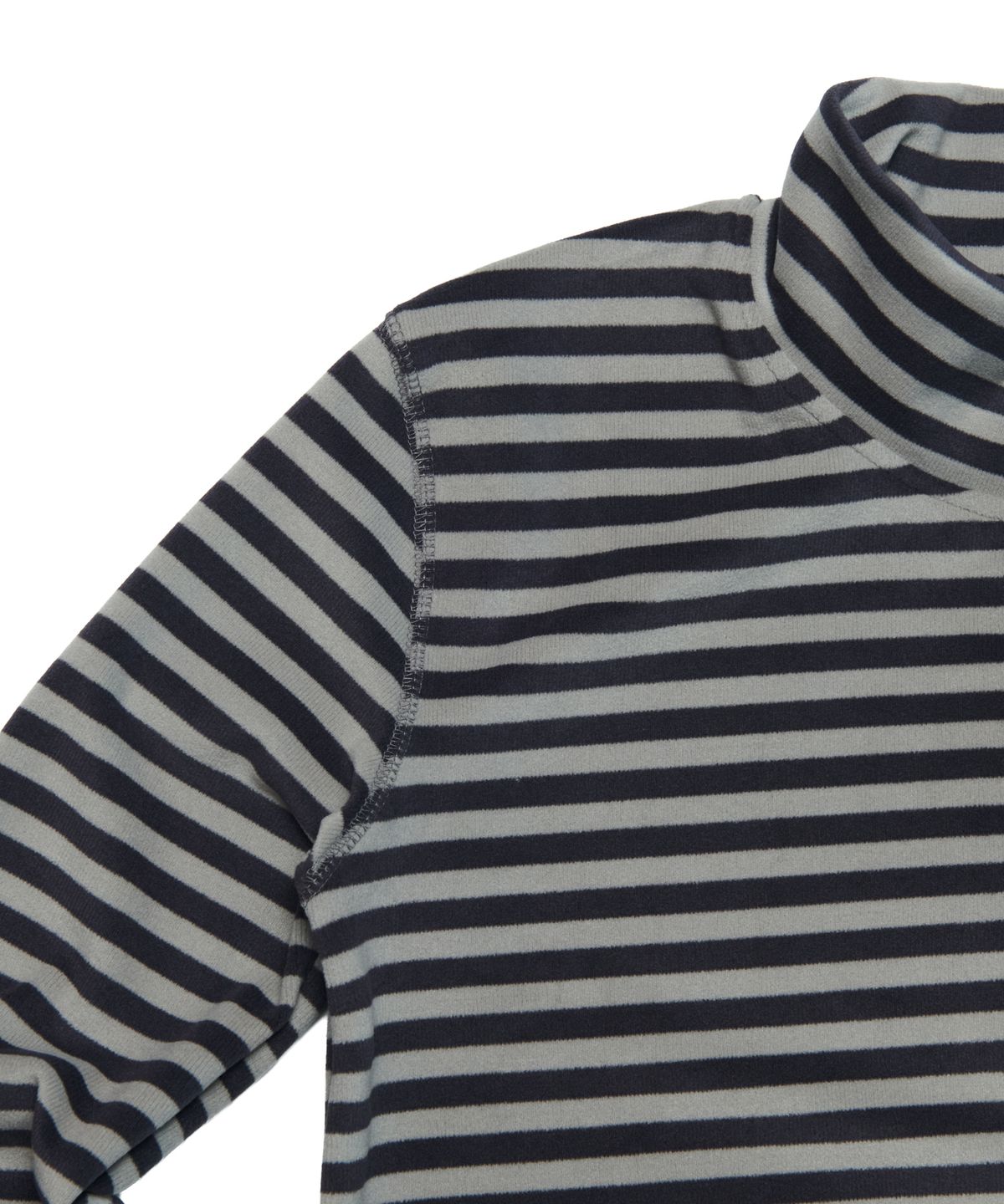 크루치(KRUCHI) STRIPE HALF ZIP UP (GREY) WOMENS