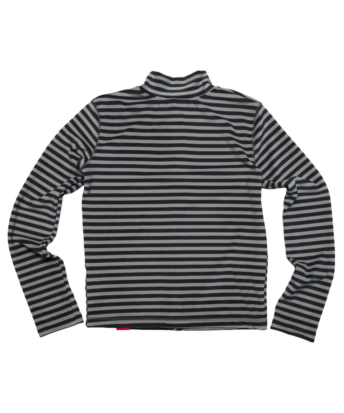 크루치(KRUCHI) STRIPE HALF ZIP UP (GREY) WOMENS