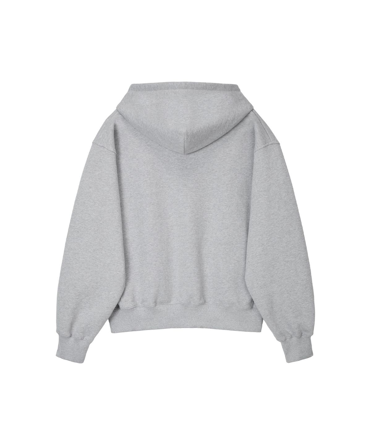 노앙(NOHANT) [기모] LONELY/LOVELY FLUFF HOODIE ZIP-UP GRAY RED