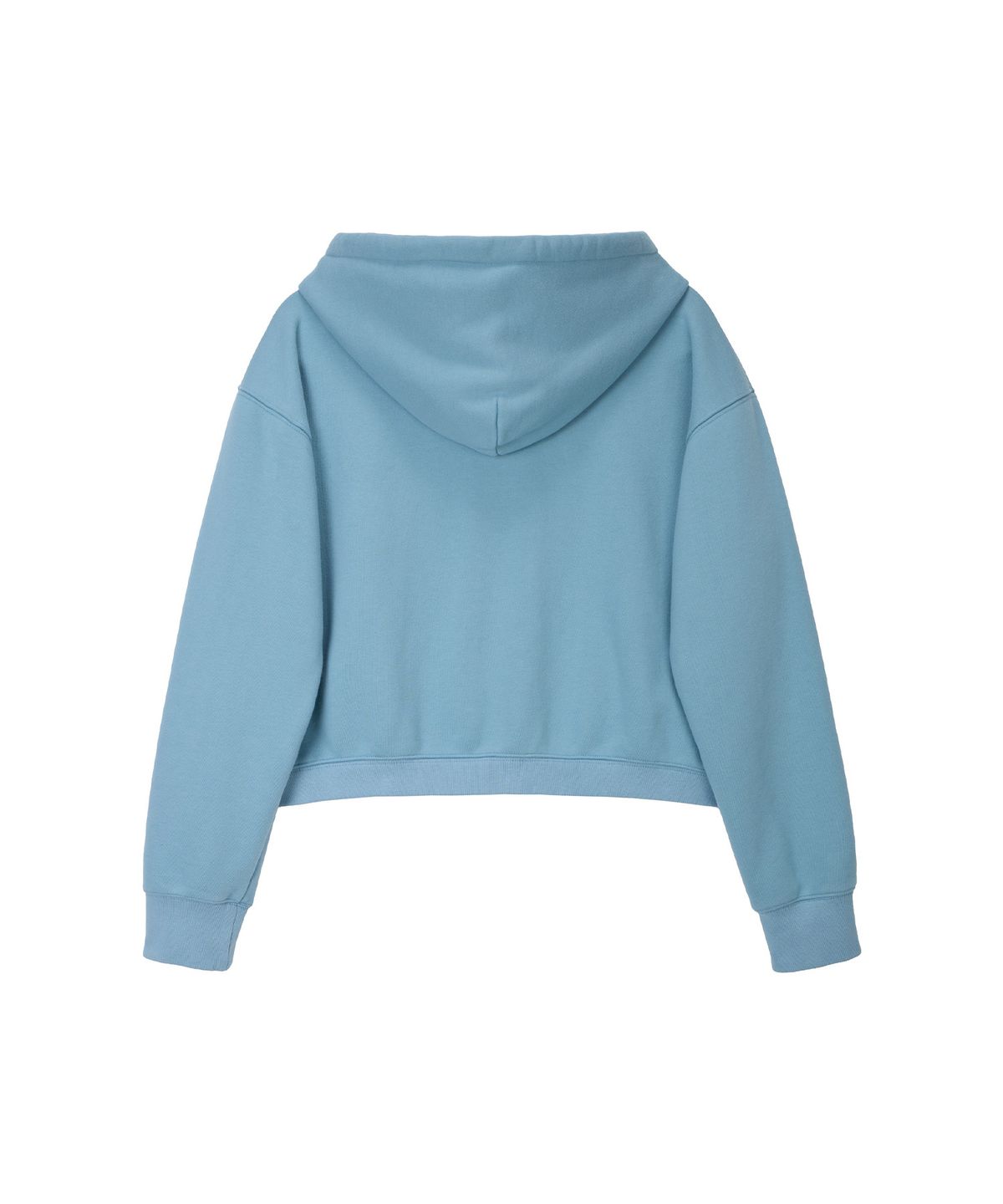 노앙(NOHANT) LONELY/LOVELY CROP HOODIE ZIP-UP SKY BLUE