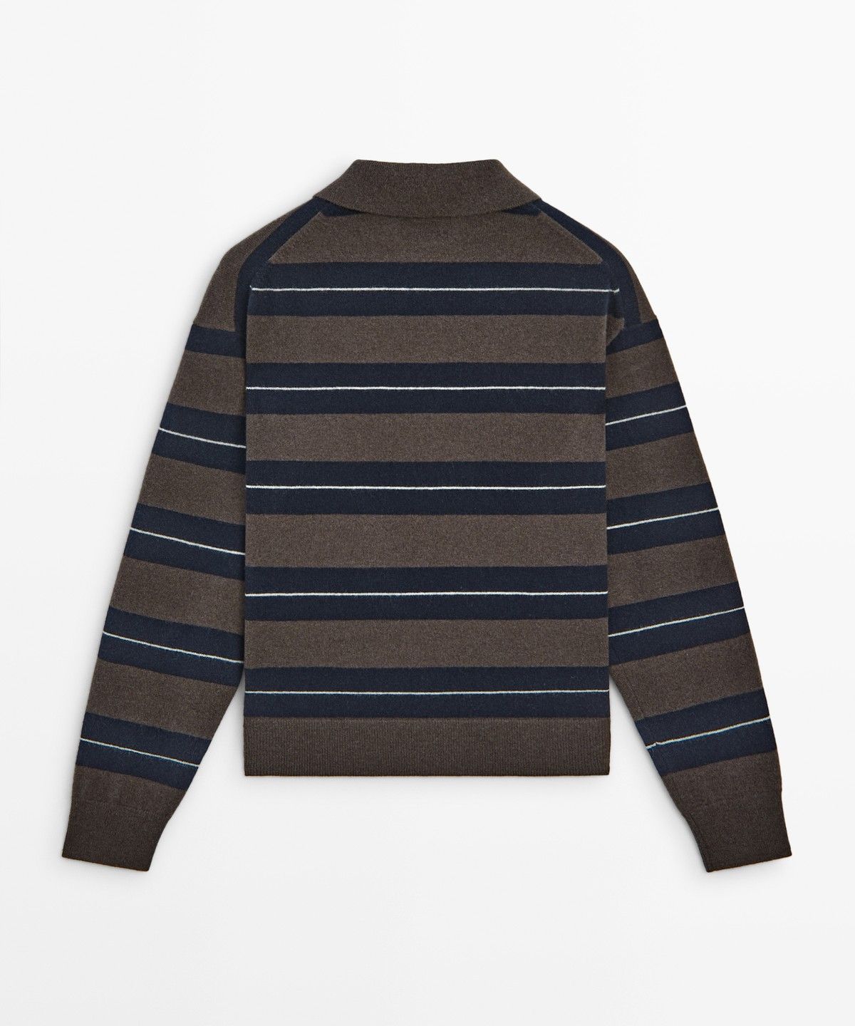마시모두띠(MASSIMO DUTTI) 지퍼 울 폴로 스웨터
