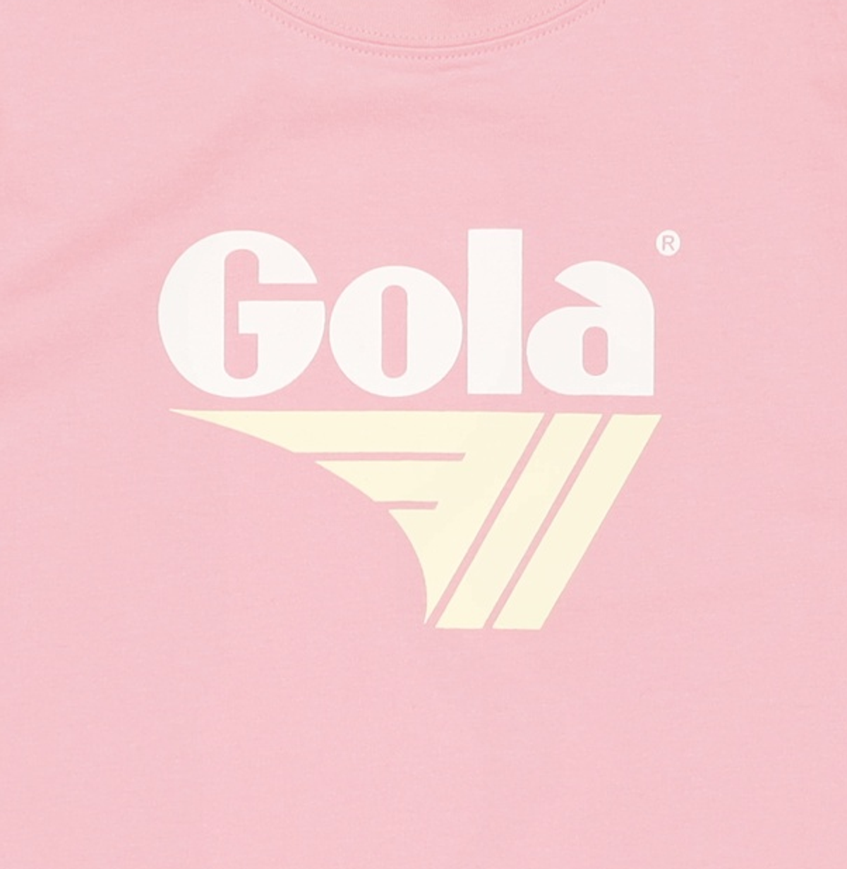 골라(GOLA) W COLOR BIG LOGO T-SHIRTS [PINK] FREE