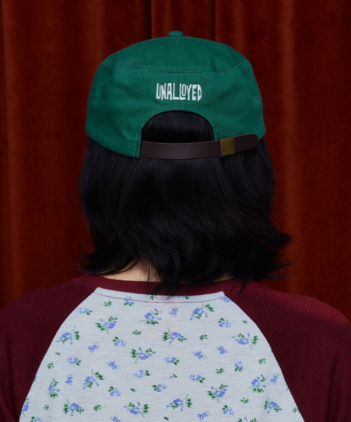 어널로이드(UNALLOYED) 유 로고 필박스 캡 / 그린