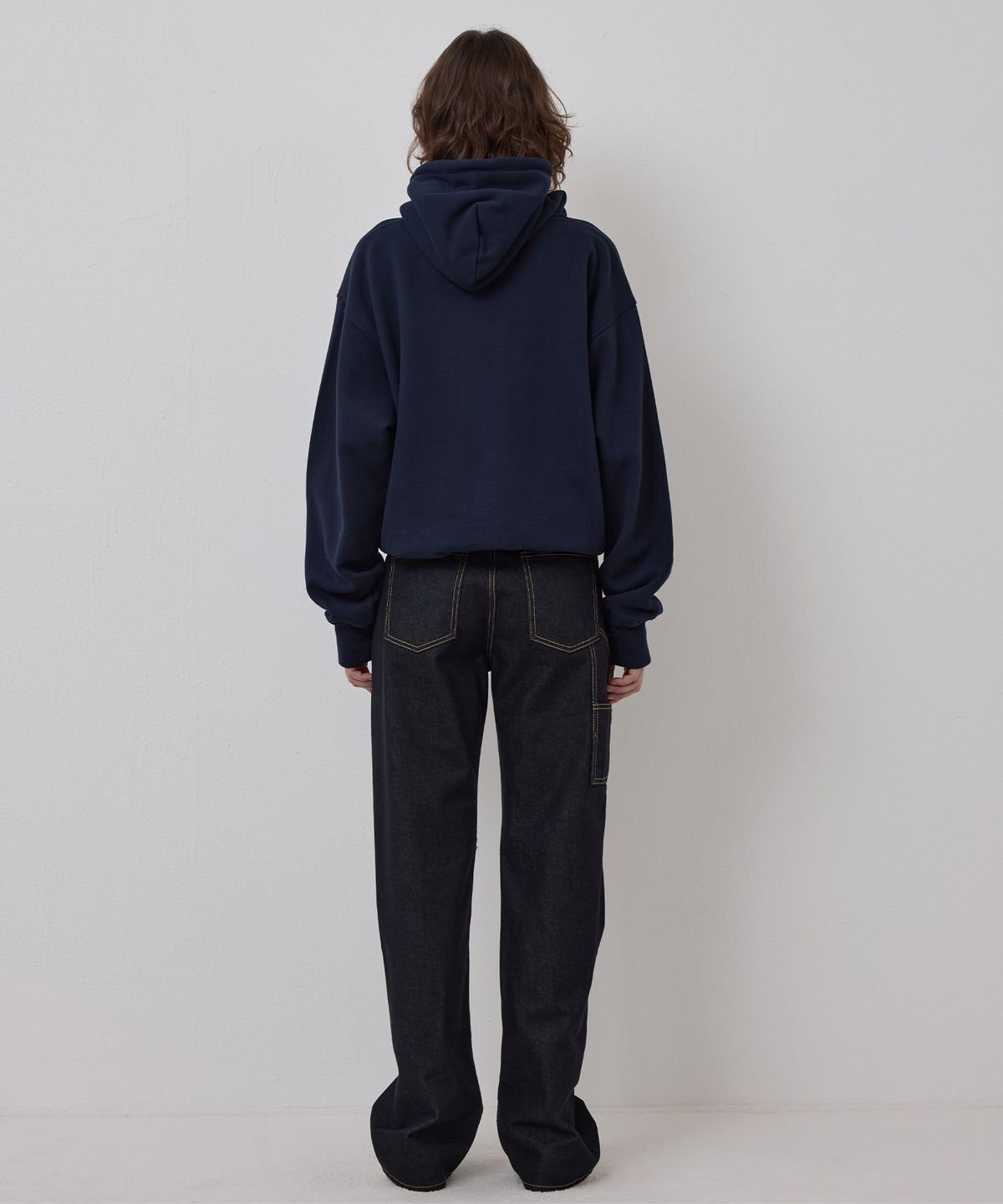 노앙(NOHANT) LONELY/LOVELY FLUFF HOODIE NAVY
