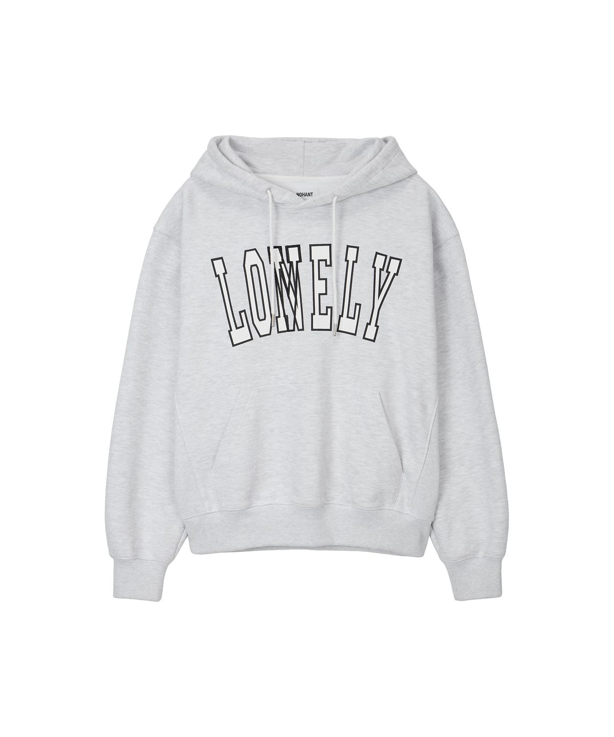 노앙(NOHANT) LONELY/LOVELY FLUFF HOODIE ASH GRAY