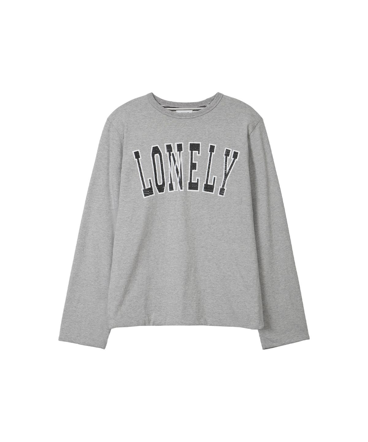 노앙(NOHANT) LONELY/LOVELY REVERSIBLE LONG SLEEVE T-SHIRT GRAY