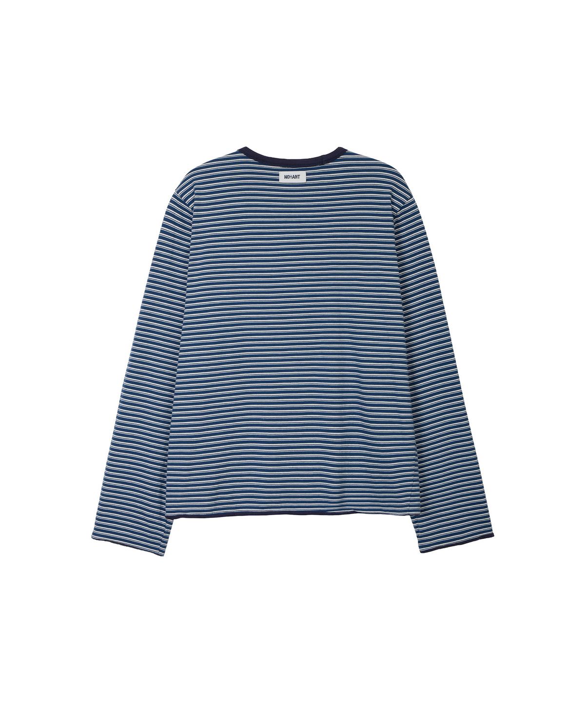 노앙(NOHANT) LONELY/LOVELY REVERSIBLE LONG SLEEVE T-SHIRT NAVY
