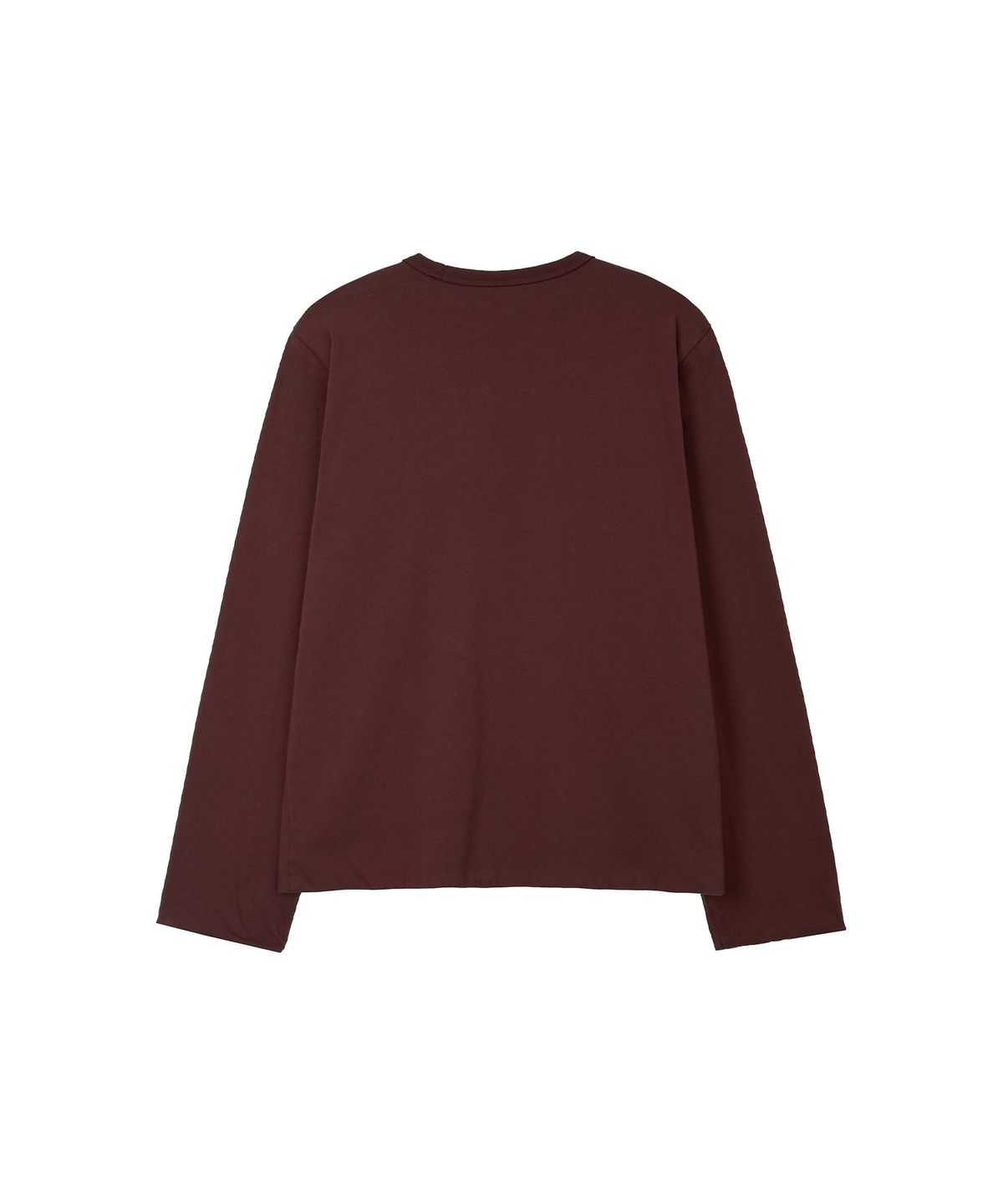 노앙(NOHANT) LONELY/LOVELY REVERSIBLE LONG SLEEVE T-SHIRT BURGUNDY