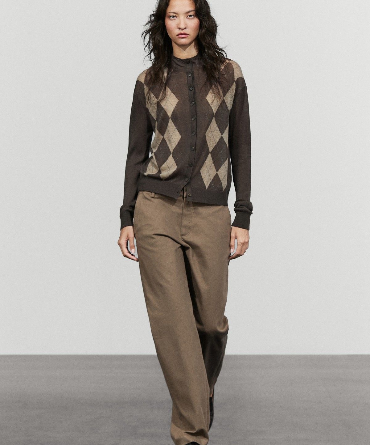 마시모두띠(MASSIMO DUTTI) 코튼 블렌드 스트레치 팬츠