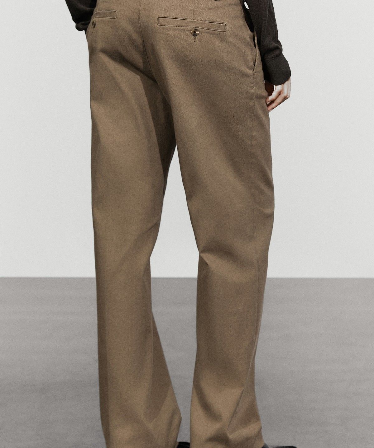 마시모두띠(MASSIMO DUTTI) 코튼 블렌드 스트레치 팬츠
