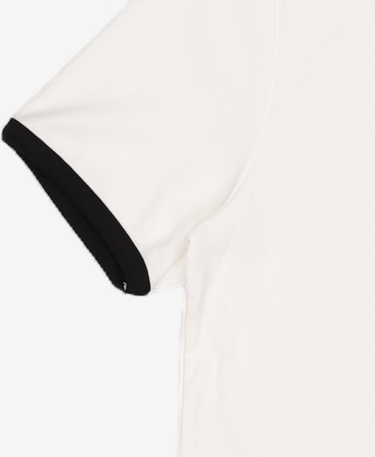 비뮤즈맨션(BEMUSE MANSION) Ribbed binding B point T-shirt - White FREE