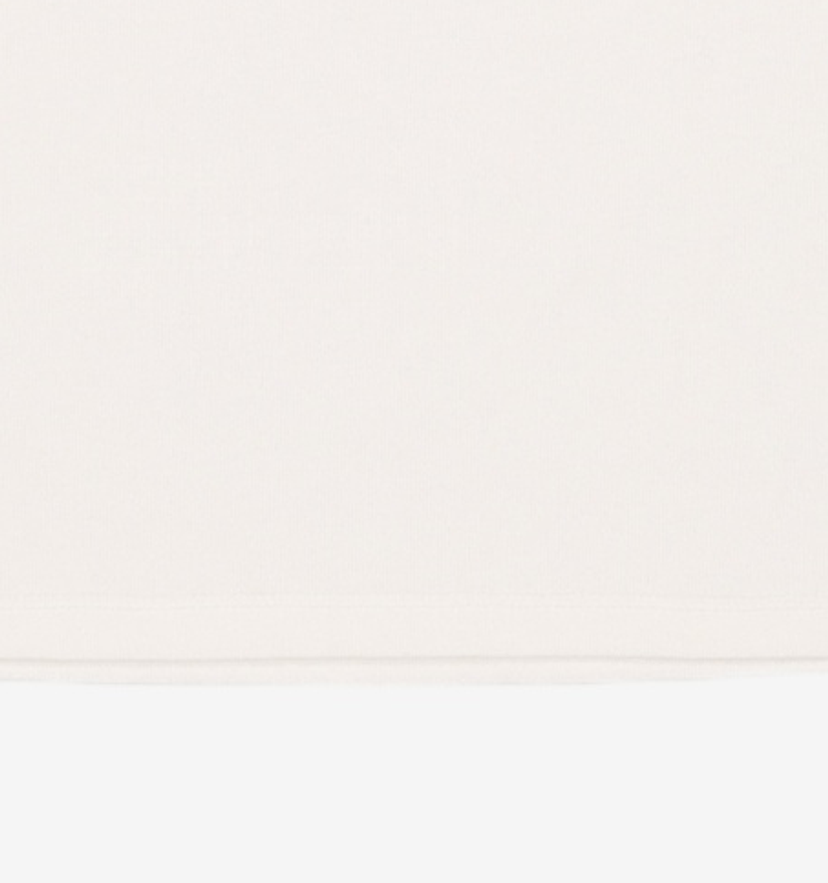 비뮤즈맨션(BEMUSE MANSION) Ribbed binding B point T-shirt - White FREE