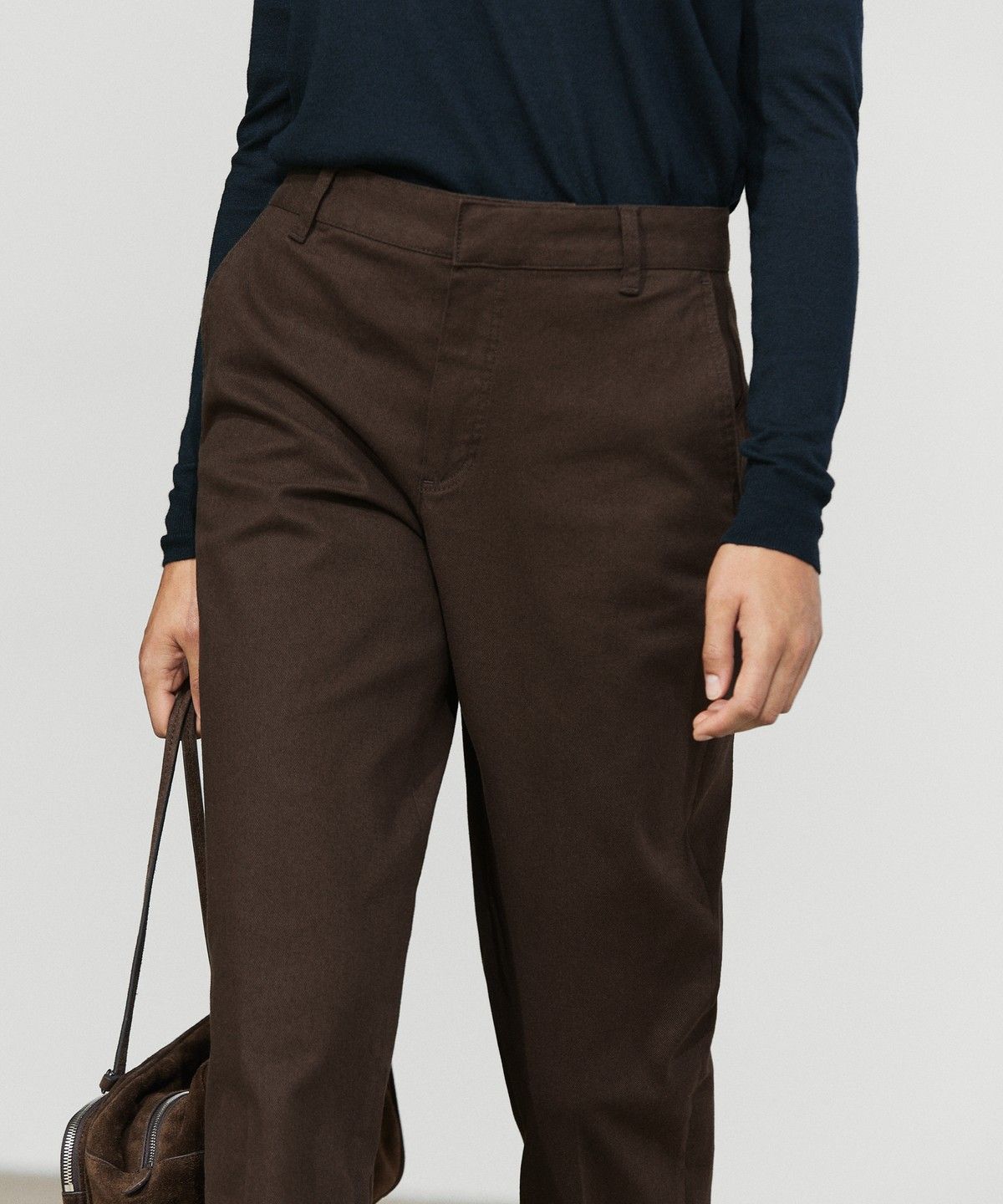 마시모두띠(MASSIMO DUTTI) 코튼 블렌드 스트레치 팬츠