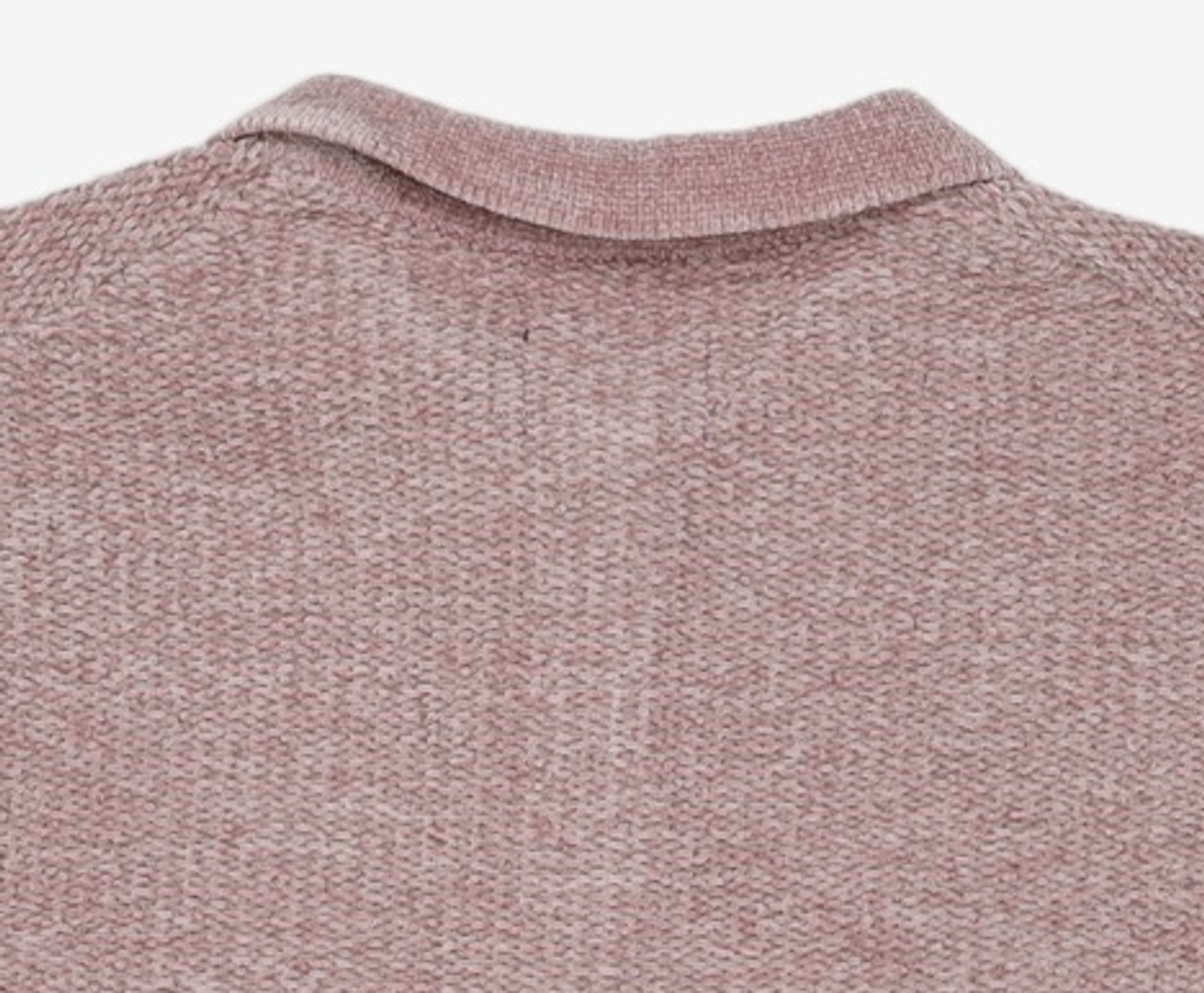 디스이즈네버댓(THISISNEVERTHAT) Velvet Knit Polo Dusty Pink L