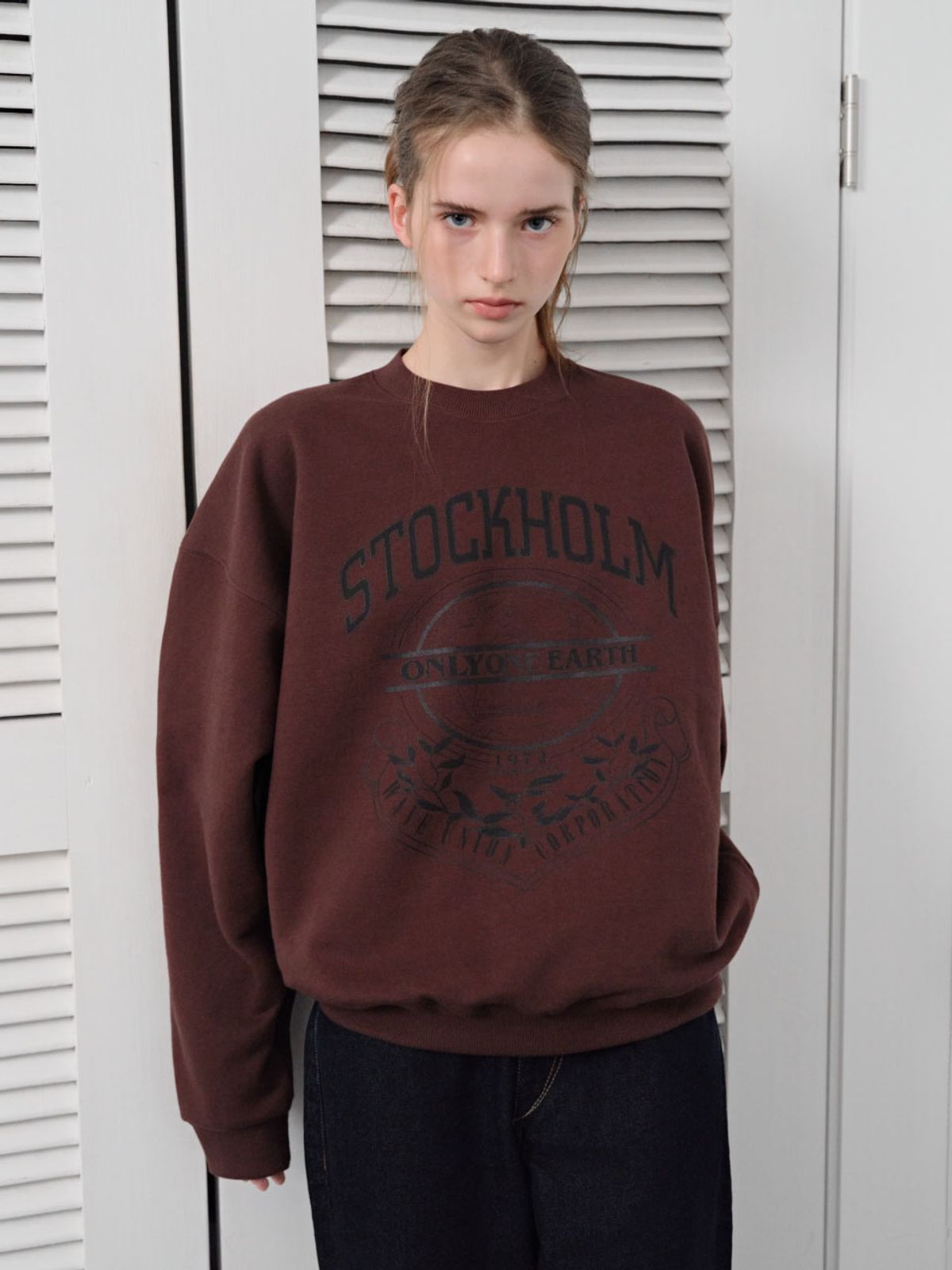 웨이브유니온(WAVE UNION) Stockholm Sweatshirt Brown