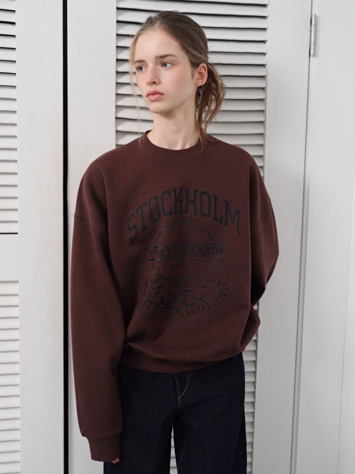 웨이브유니온(WAVE UNION) Stockholm Sweatshirt Brown