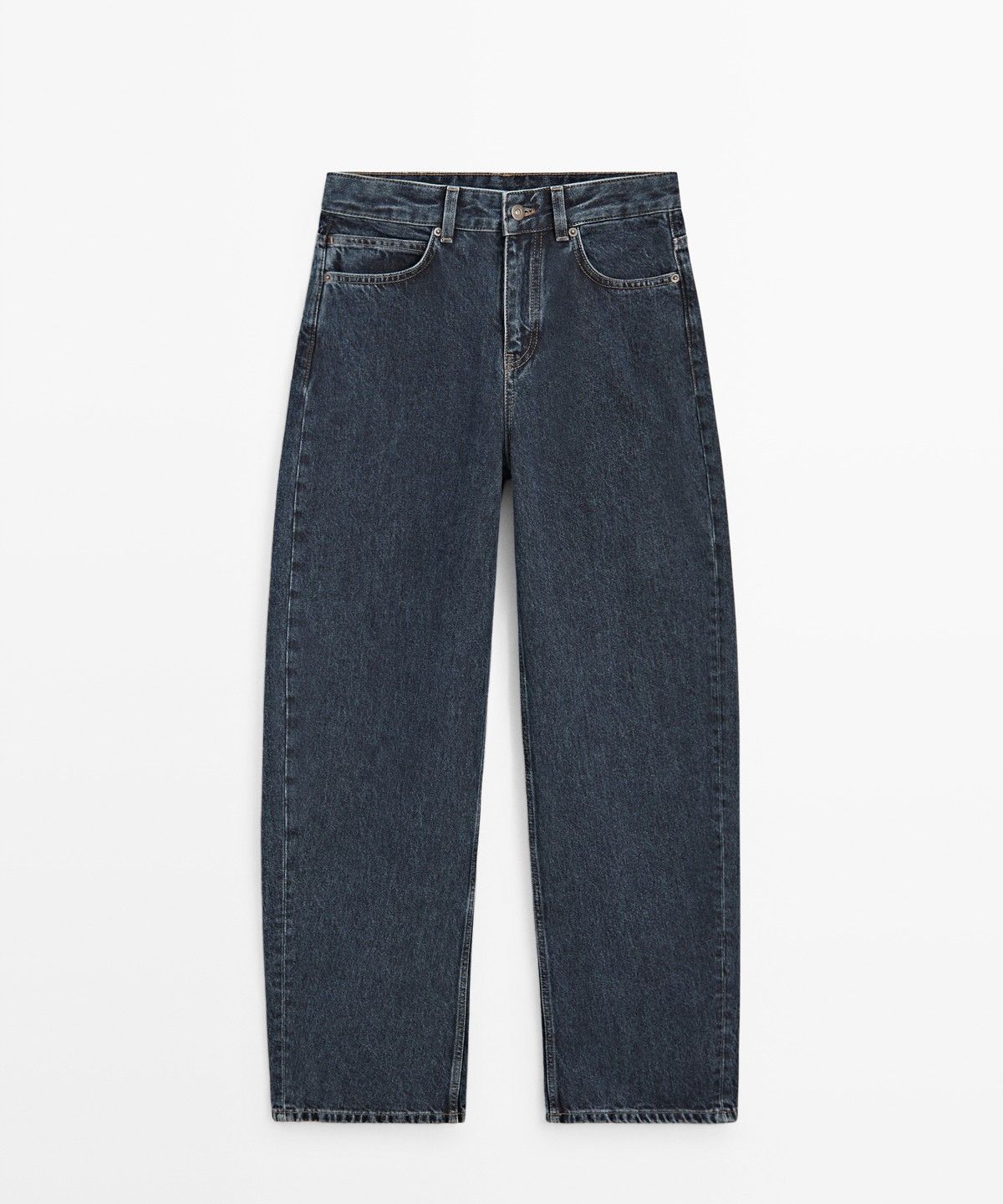 마시모두띠(MASSIMO DUTTI) 미드라이즈 배럴 핏 진