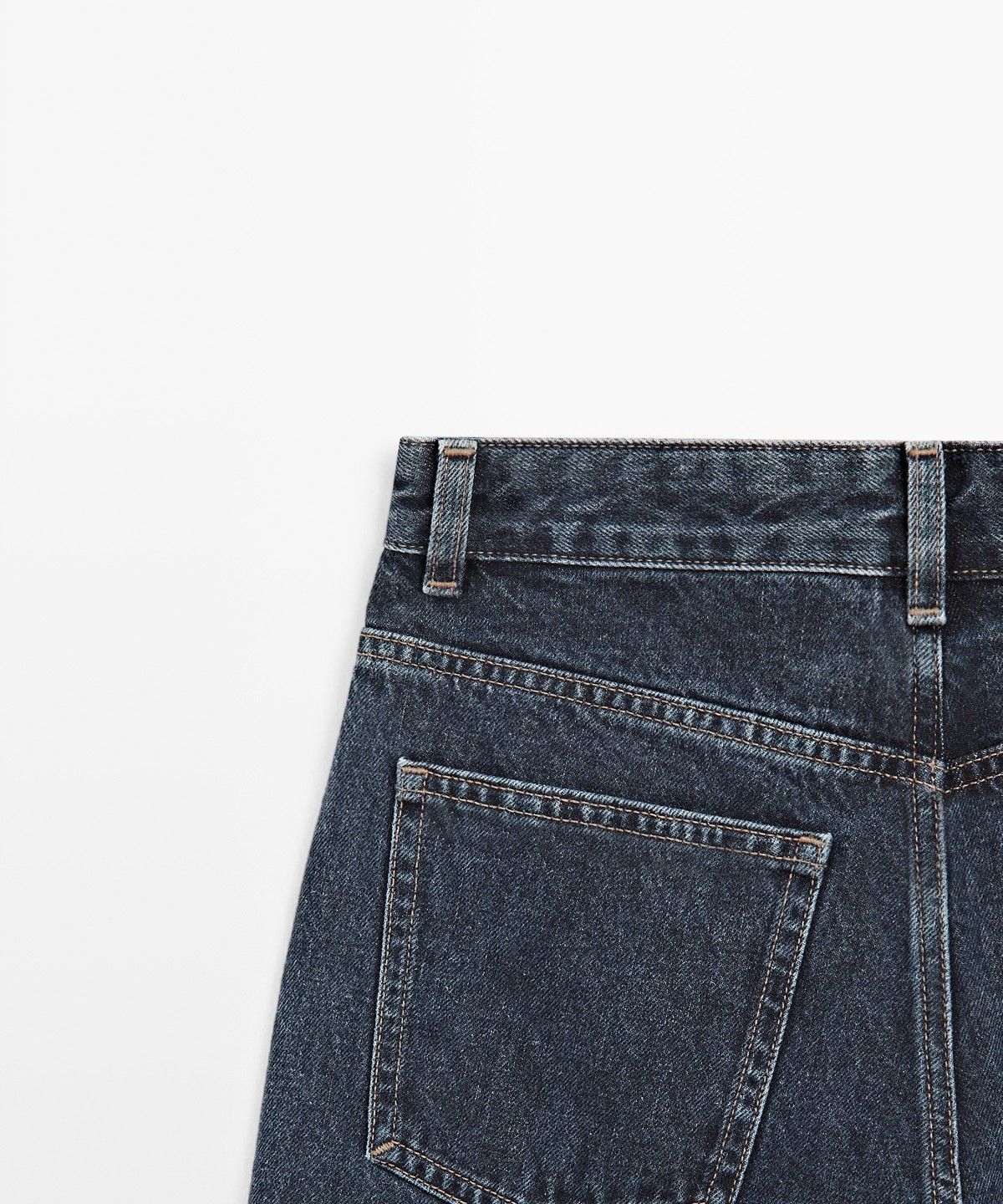 마시모두띠(MASSIMO DUTTI) 미드라이즈 배럴 핏 진