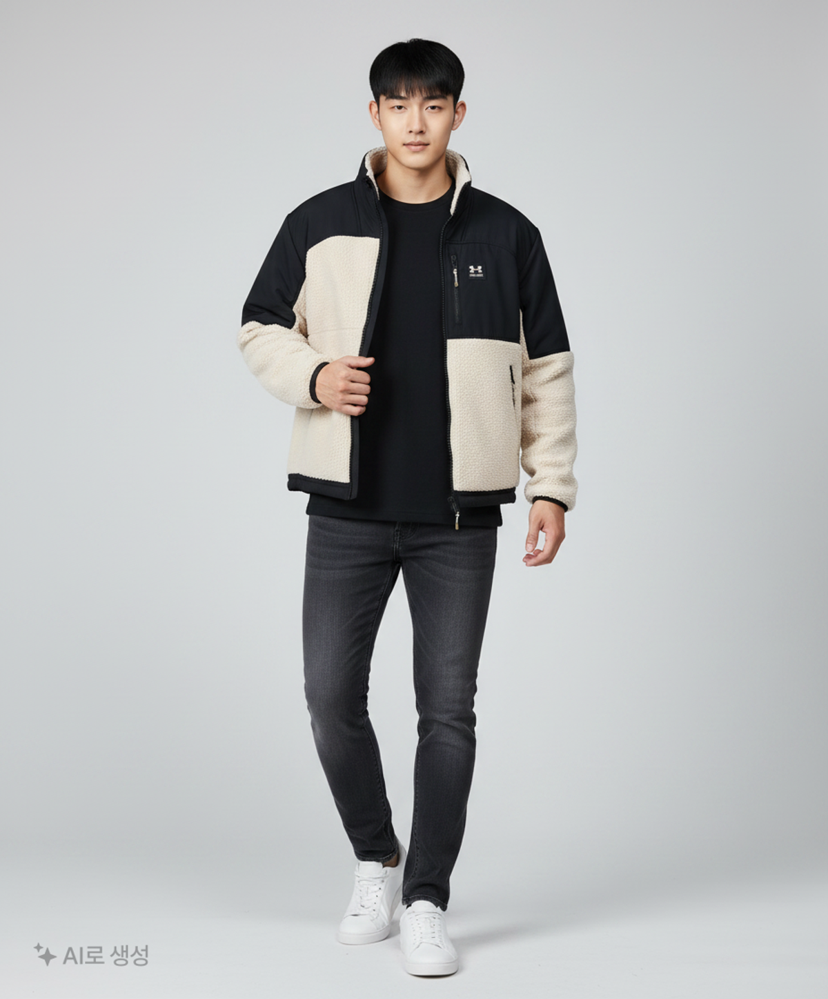 언더아머(UNDERARMOUR) 미션 부클 스웨켓 1366091-110 XL