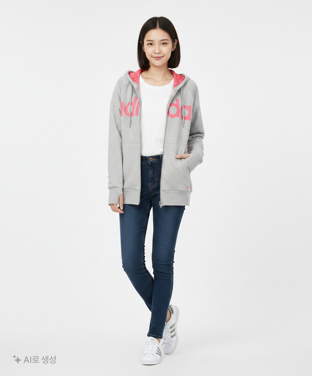 아디다스(ADIDAS) 후드 집업 14-15Y(XL)