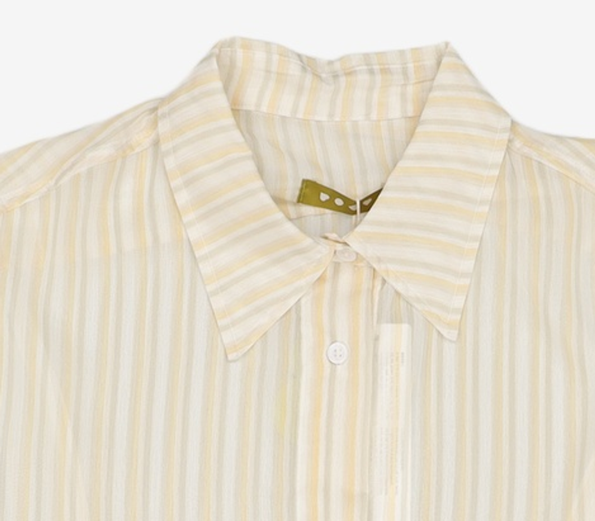 포에브(POEV) Sheer Striped Shirt [3 COLOR] FREE